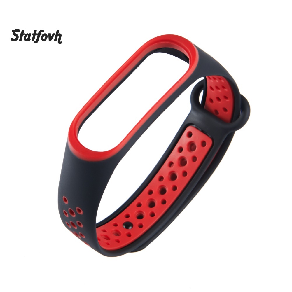 Dây Đeo Thay Thế Chất Liệu Silicon Màu Trơn Cho Xiaomi Mi Band 3 / 4