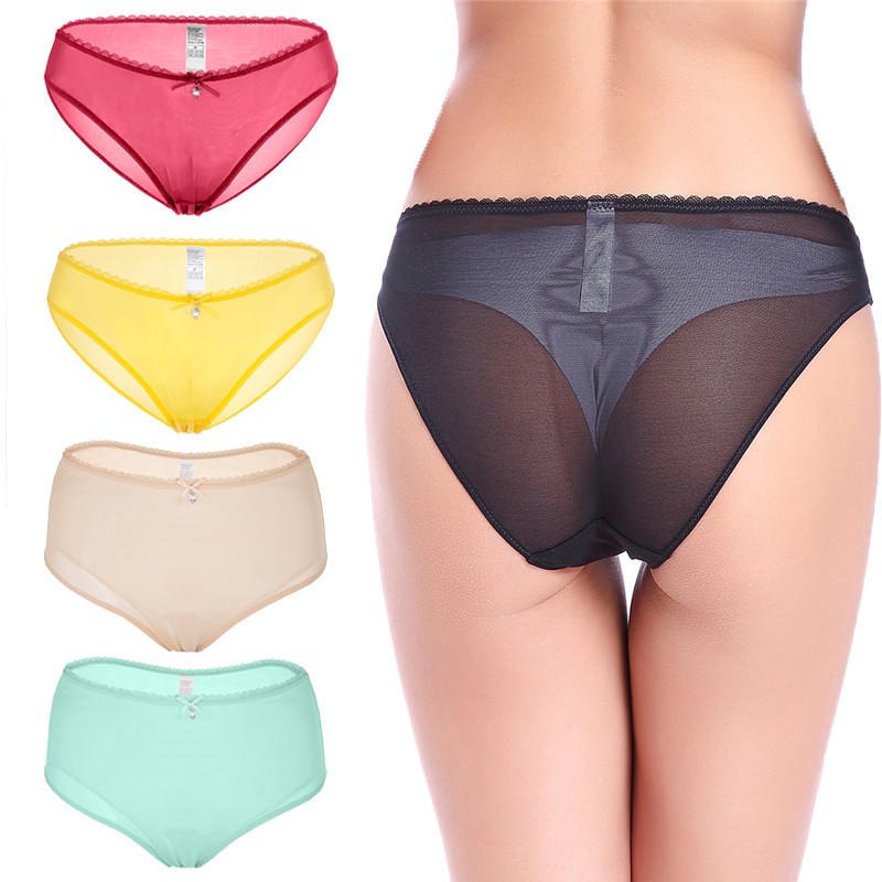 Quần lót VARSBABY vải ren xuyên thấu quyến rũ thời trang dành cho nữ