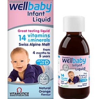 Vitamin tổng hợp bổ Sung 14 vitamin Well Baby 4m+ 150ml