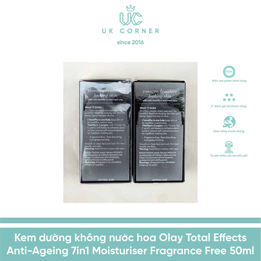 [MỚI] OLAYUK-phân phối Kem dưỡng ngày KO hương liệu Olay Total Effect Anti-Aging 7 in one Fragrance Free Moisturiser 50m | BigBuy360 - bigbuy360.vn