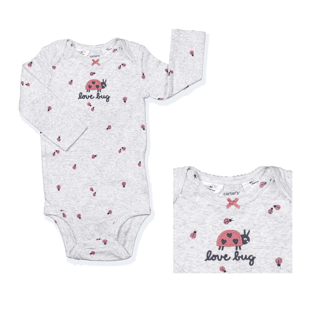 Bodysuit cho bé dài tay cánh cam chất liệu cotton  từ 0-24 tháng ❤17646410B