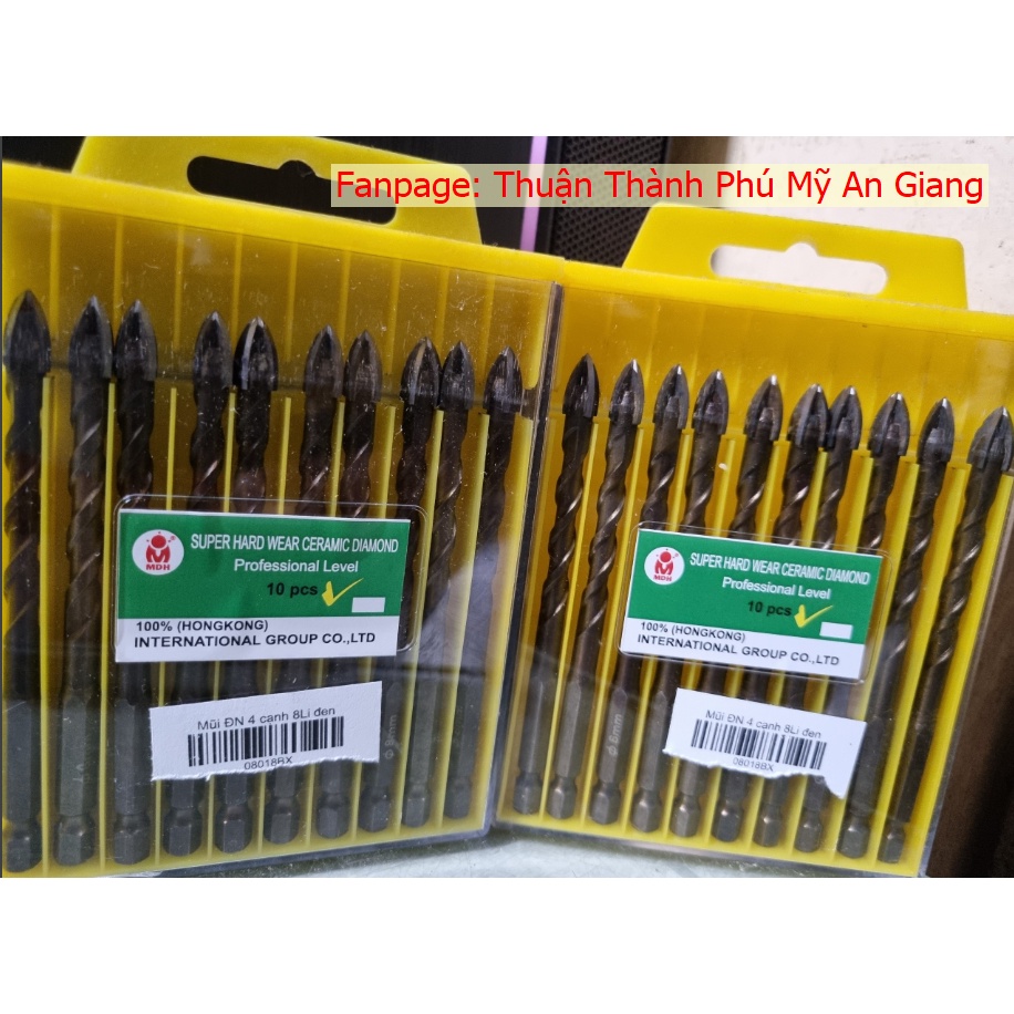 Mũi khoan Đa Năng 4 cạnh Chân Lục giác