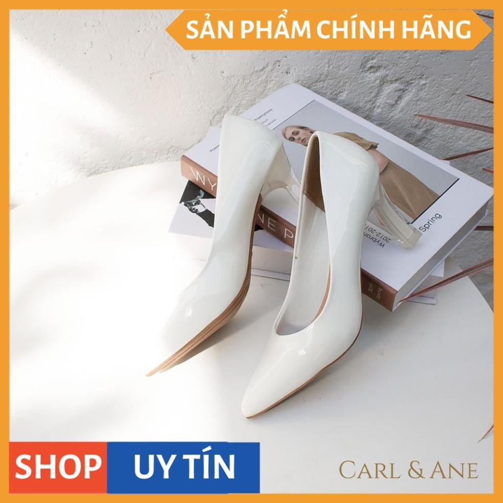 Carl & Ane - Giày cao gót thời trang mũi nhọn kiểu dáng cơ bản cao 7cm màu trắng _ EP006 | BigBuy360 - bigbuy360.vn