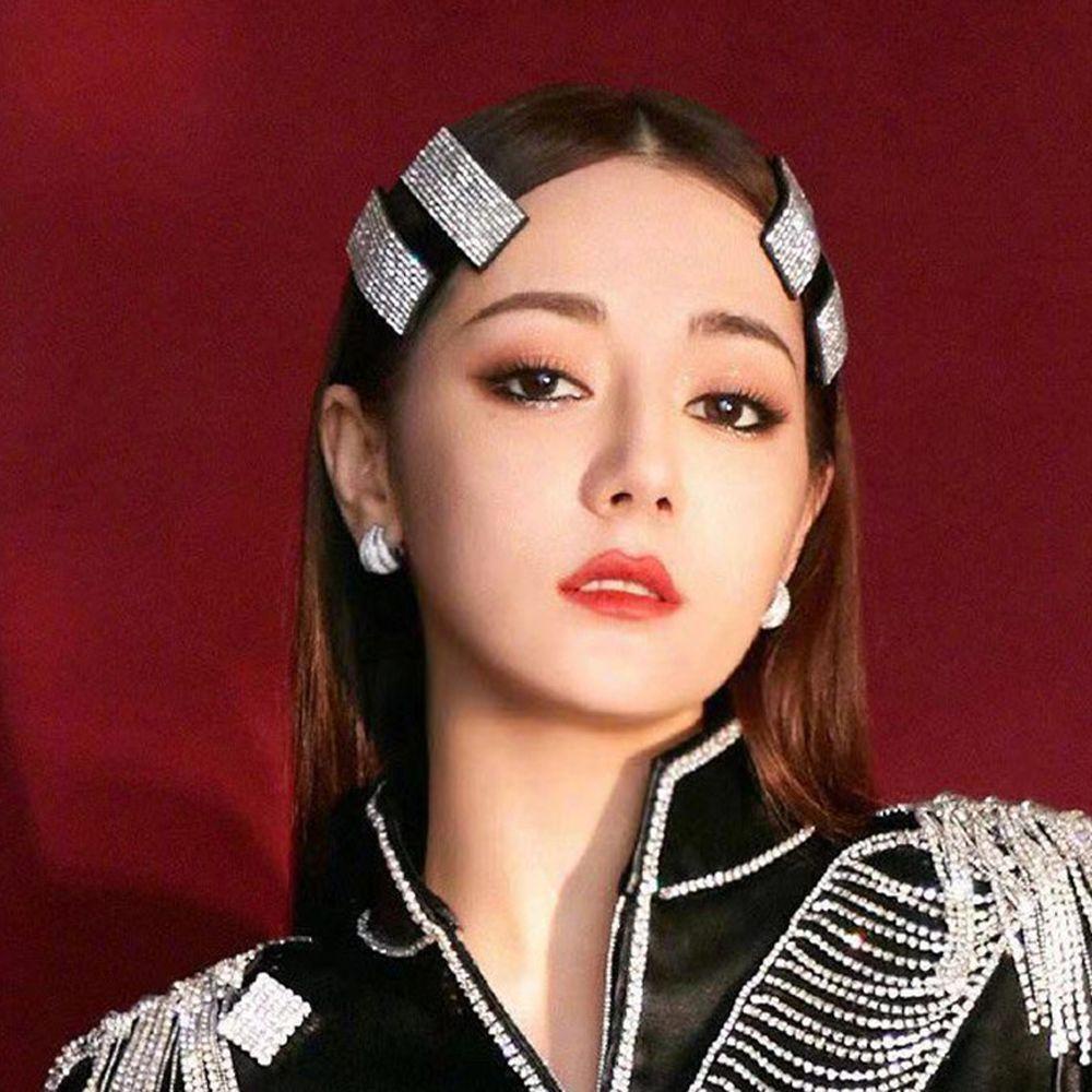 TWINKLE Kẹp Tóc Hình Chữ Nhật Đính Hạt Ngọt Ngào Cho Nữ
