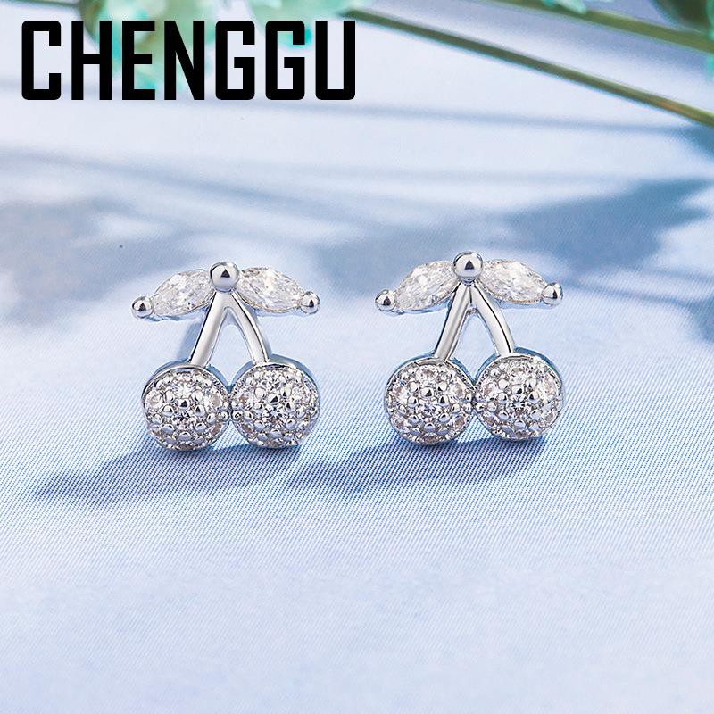 Bông Tai Đính Đá 14k Màu Vàng Garnet Cho Nữ