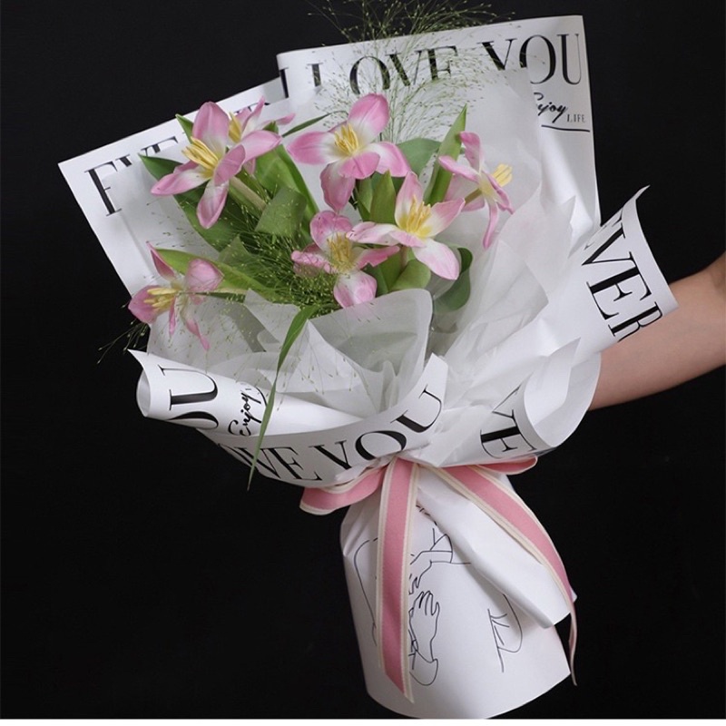 Tập 20 tờ giấy mika phiên bản LOVE YOU siêu ngọt ngào