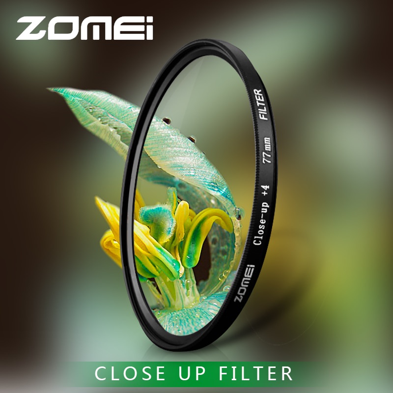 Zomei for DSLR SLR Macro Close Up Lens Filter optical glass camera Filter 40.5/49/52/55/58/62/67/72/77/82mm +1 +2 +3 +4 +8 +10