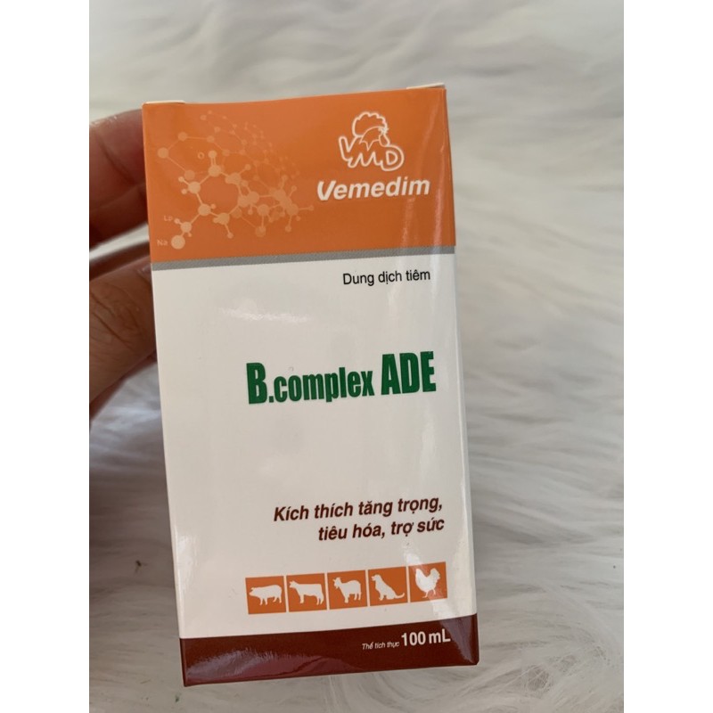 B complex ADE 100ml - bổ sung vitamin cho chó, mèo, gia cầm, gia súc