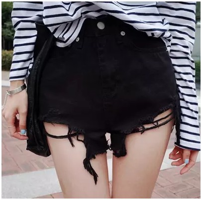QUẦN JEANS RÁCH BASIC ULZZANG THỜI TRANG NỮ