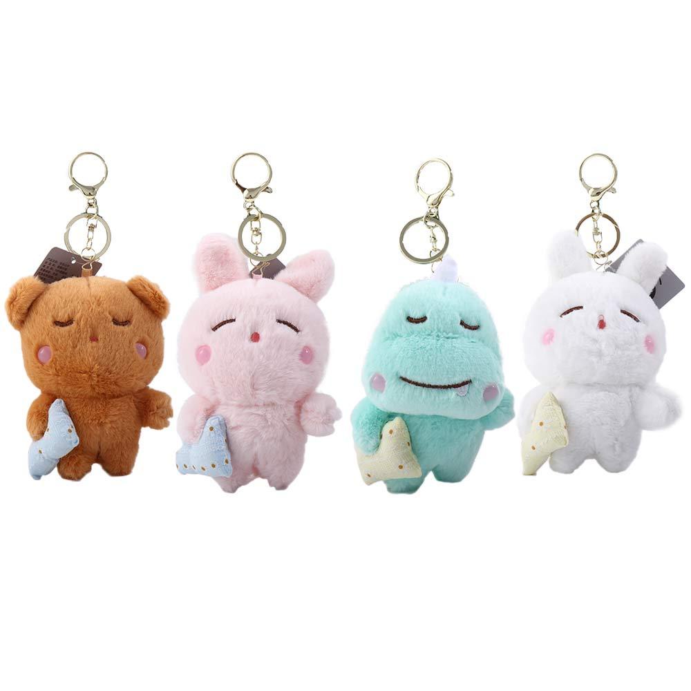 Móc Khóa Hình Khủng Long Nhồi Bông Dễ Thương