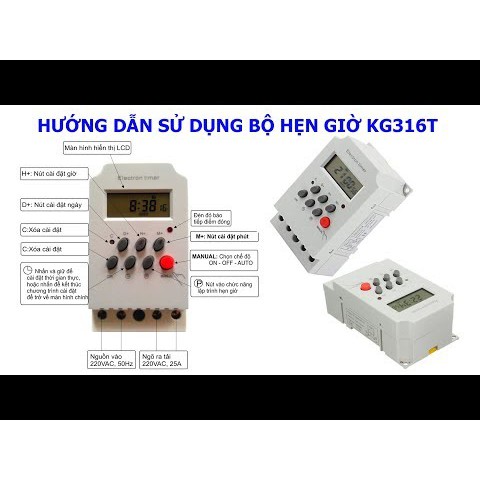 Đồng hồ hẹn giờ KG 316T( Loại không có khoá chữ a)