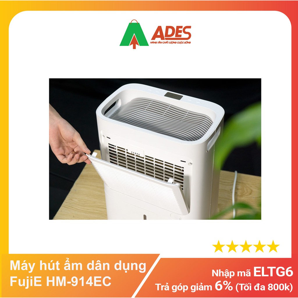 [Mã ELMSDAY giảm 6% đơn 2TR] Máy hút ẩm dân dụng FujiE HM-914EC - Chính hãng - Bảo hành 2 năm - Giá rẻ Model 2021 NEW