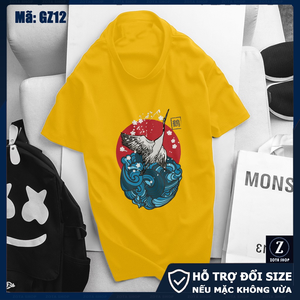 Áo phông nam , áo thun ZOTA hàng may kỹ vải mát in Hạc GZ12 | BigBuy360 - bigbuy360.vn