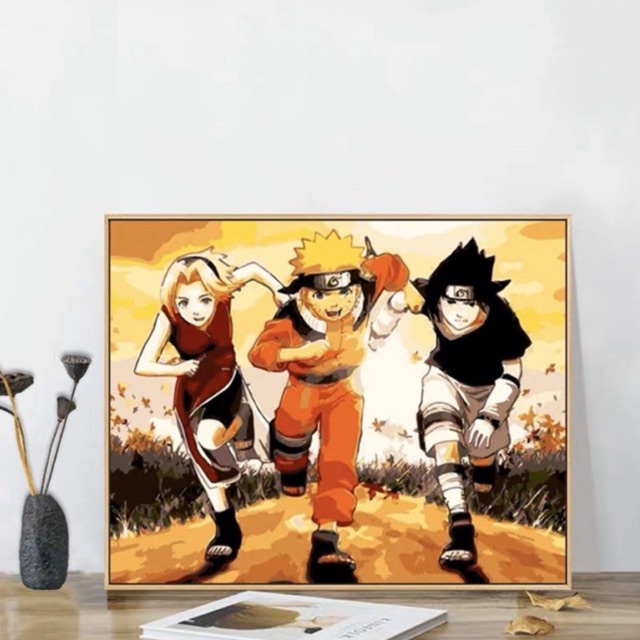 Tranh Sơn Dầu Số Hoá Tự Tô Hình Naruto