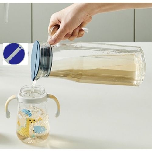 Bình Nước Thủy Tinh Lock&amp;Lock LLG610 1.2L Nắp Có Gioăng Silicone- Nhiều màu- Hàng Chính Hãng