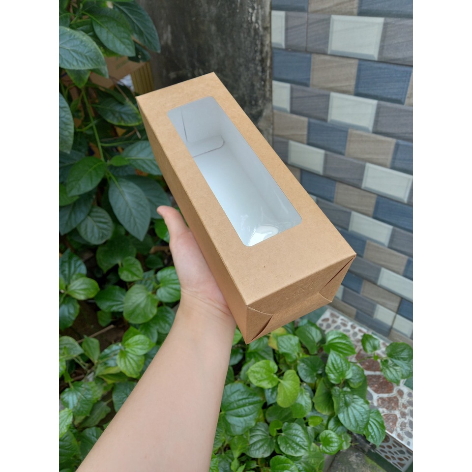 10 cái - Hộp giấy kraft đựng bình giữ nhiệt,chai lọ 500ml - Mã Hộp 4 size M