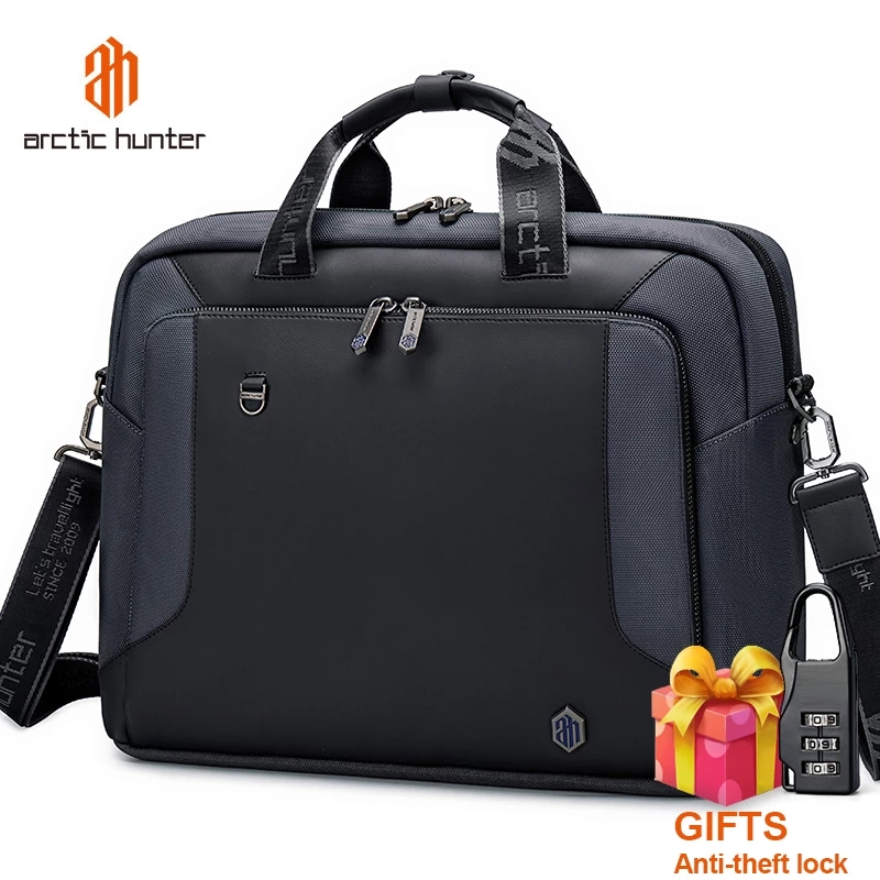 ARCTIC HUNTER 15.6&quot; Laptop Bag Men's Briefcase  Business Handbag Waterproof Sling bag  Large Capacity Messenger Bag