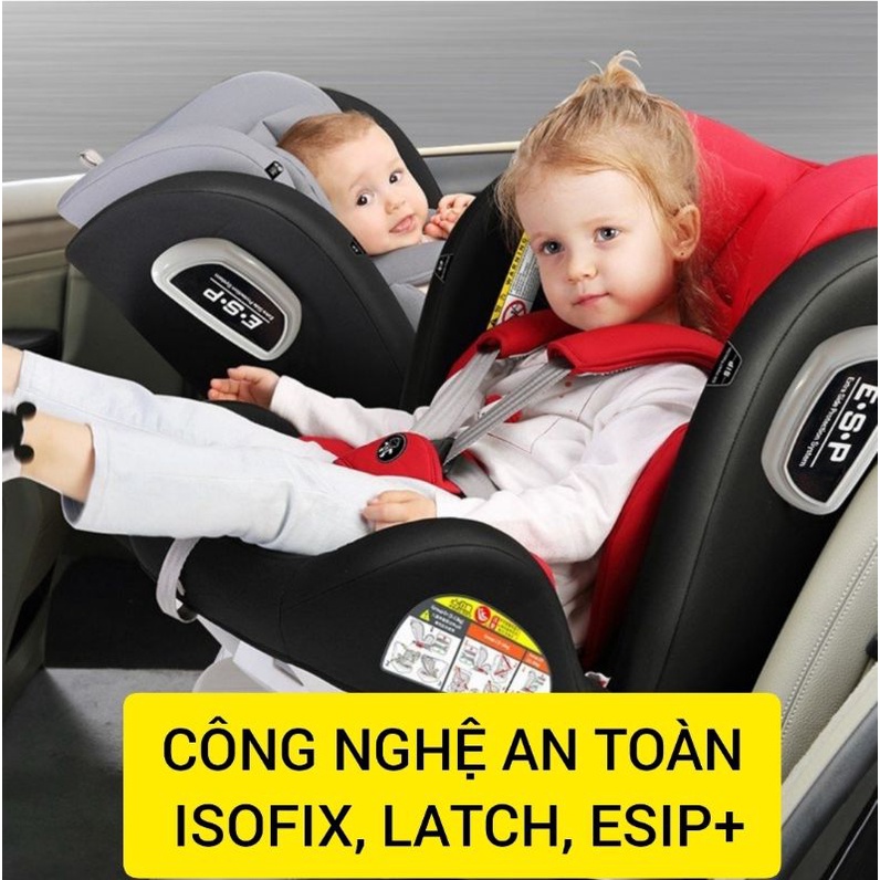 Ghế ô tô cho bé Cheerjoy 2022 từ 0-12 tuổi,công nghệ ISOFIX, LATCH và ESIP