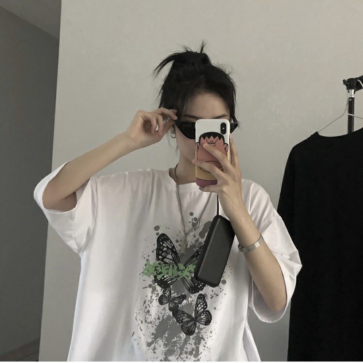 Áo thun tay lỡ form rộng NEKOSG, áo phông form rộng Unisex ATL198