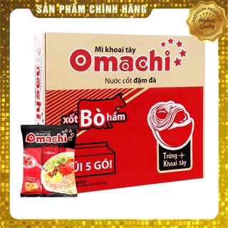 Thùng mì khoai tây omachi 30 gói x80g