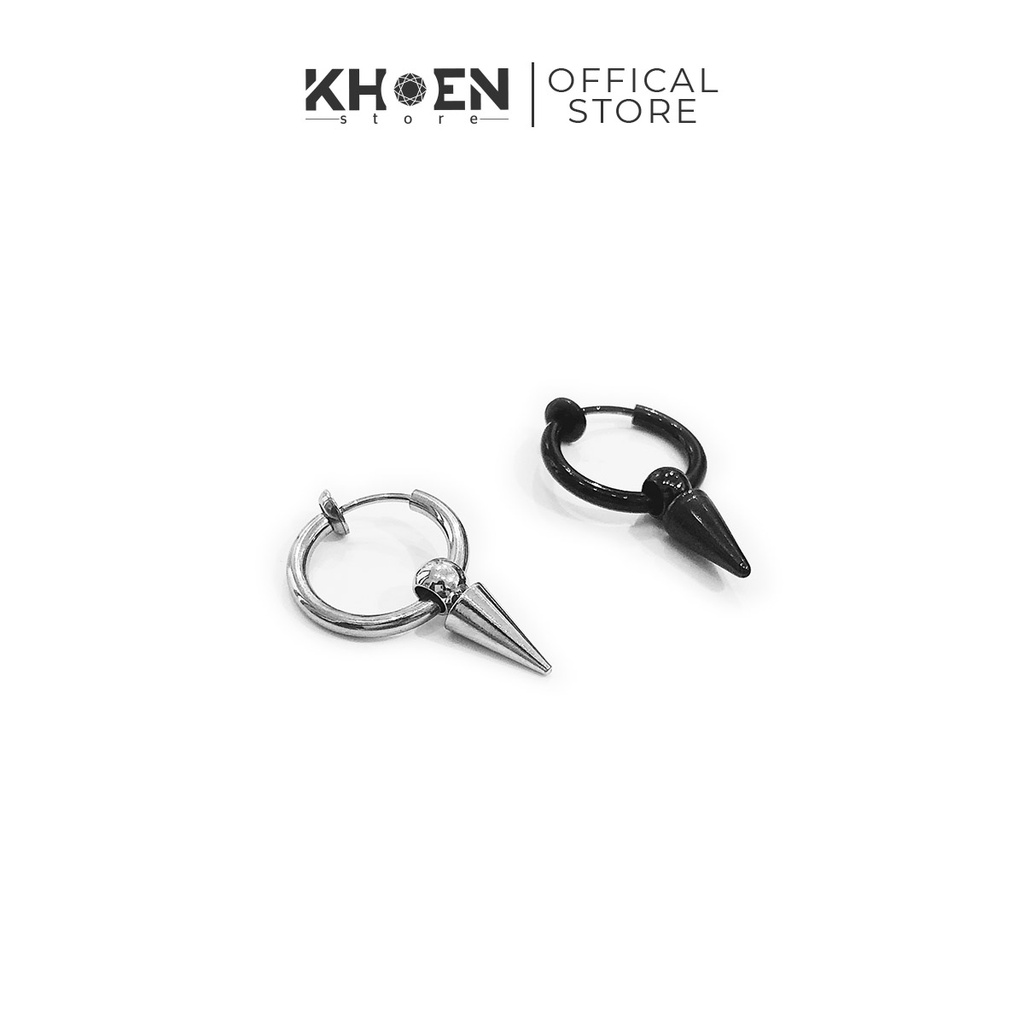 (1 Chiếc) Khuyên tai Tròn thanh nhọn - Dạng kẹp (không lỗ xỏ) - Khoen Store