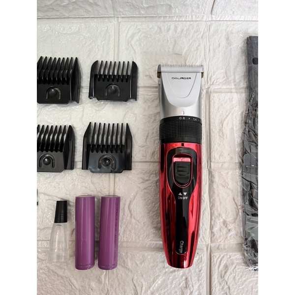 Tông đơ cắt tóc DALING 110 tặng kèm 01 pin sạc dự phòng, 1 áo choàng cắt tóc