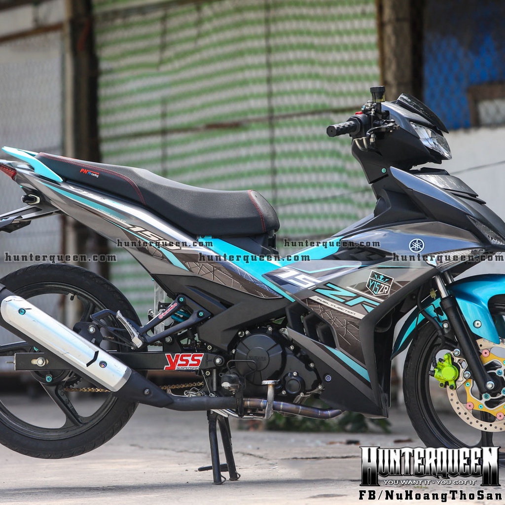 Tem rời in UV cao cấp, Y15ZR hot nhất 2022. Decal dán xe Exciter 150 màu xám. Kích thước chuẩn, không bong tróc bay màu