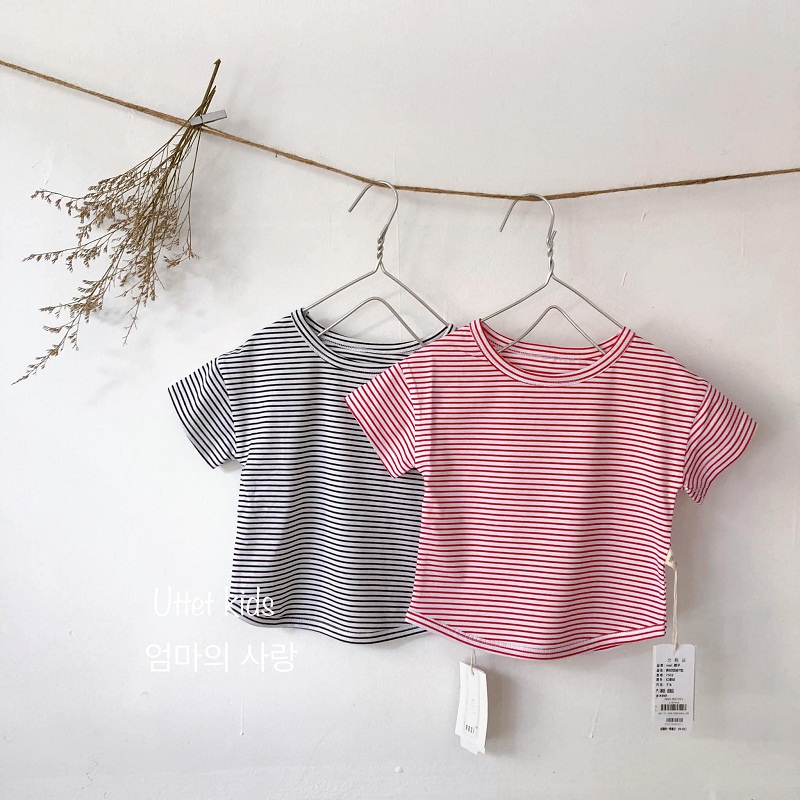 [Ảnh thật] ÁO THUN SỌC HÀN QUỐC 502 DÀNH CHO BÉ GÁI VÀ BÉ TRAI SIZE NHÍ TỪ 73 ĐẾN 90