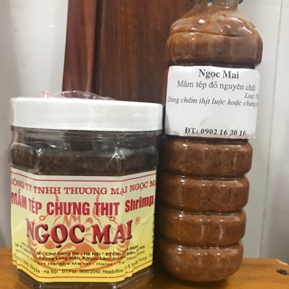 Combo 500gr mắm tép chưng thịt và 500gr mắm tép nguyên chất
