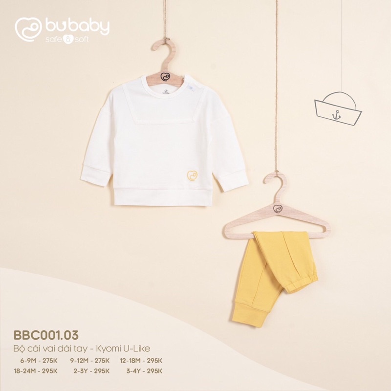 Bu baby - Bộ dài cài vai viền ngực KyomiUlike BBC001.03