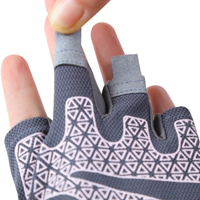 Găng Tay Thể Thao Hở Ngón Bằng Lụa Lạnh Mỏng Co Giãn Cao Thoáng Khí Nhanh Khô Chống Trượt Có logo Phản Quang Dành Cho Nam Và Nữ