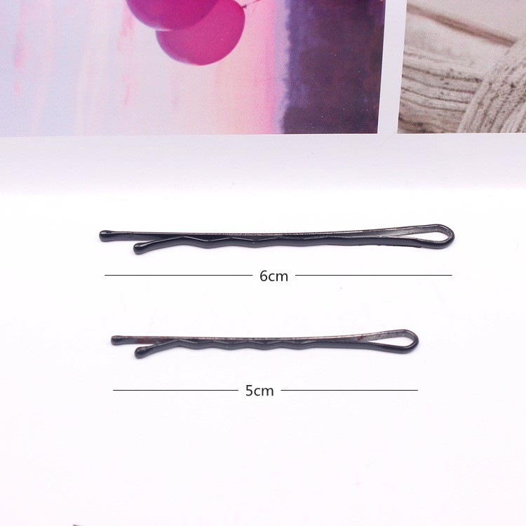 40 kẹp tóc tăm đen Gấu Bob Pin 5cm