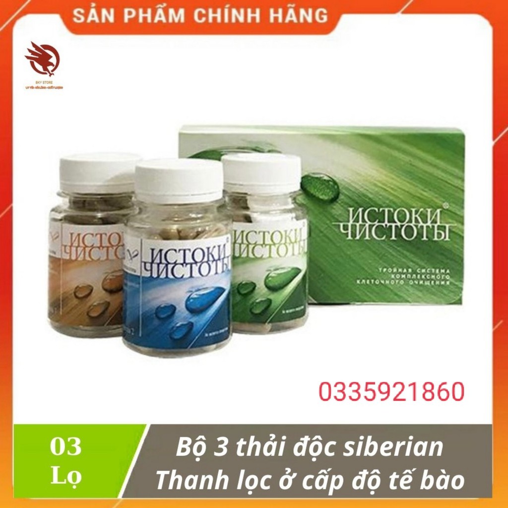 BỘ BA THANH LỌC CƠ THỂ SIBERIAN HEALTH RENAISSANCE TRIPLE SET