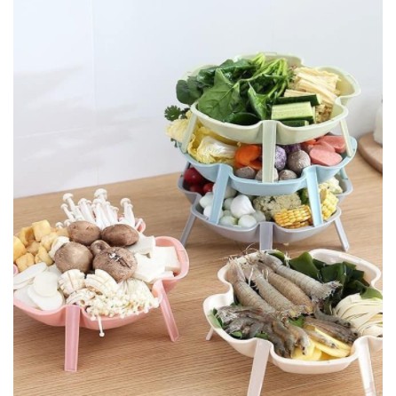 khay đựng hoa quả, thực phẩm đa năng có thể xếp tầng  5697