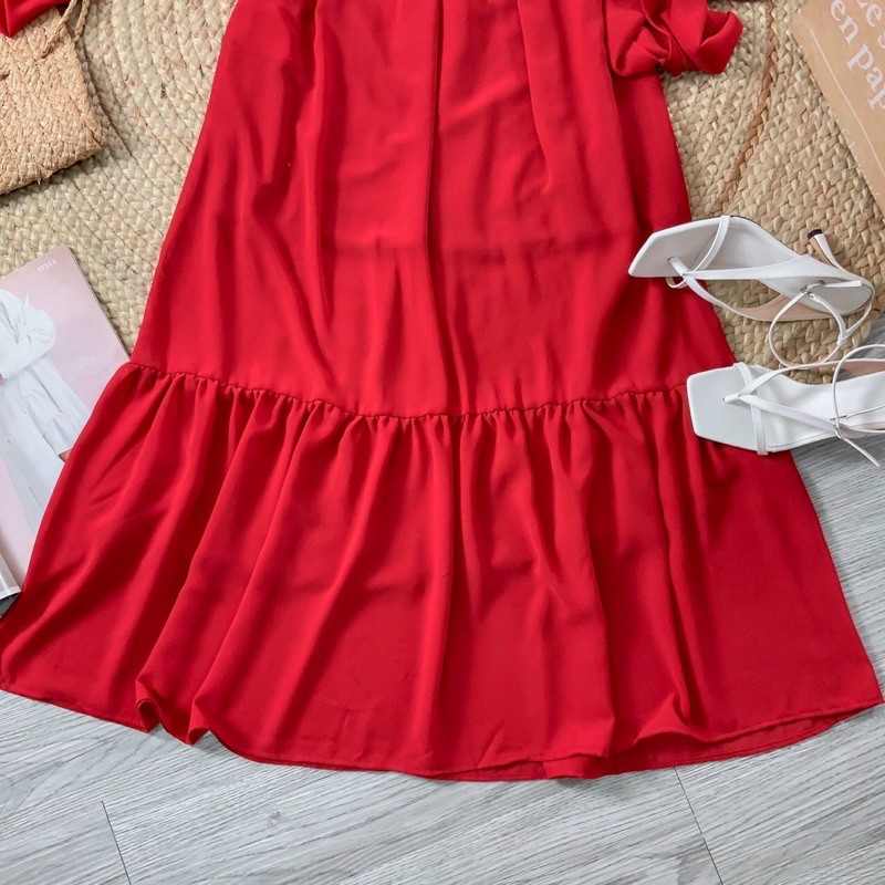 ☘️☘️Maxi trơn cổ V | BigBuy360 - bigbuy360.vn