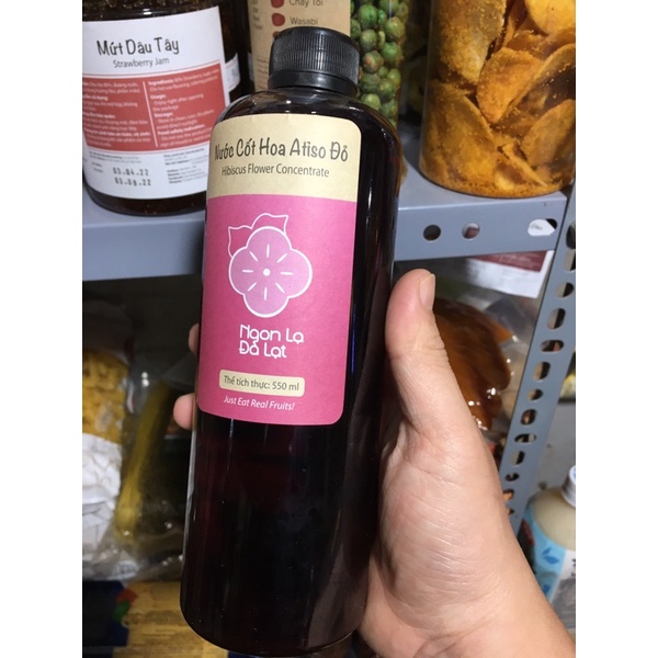 Nước cốt hoa Atiso đỏ chai 550ml