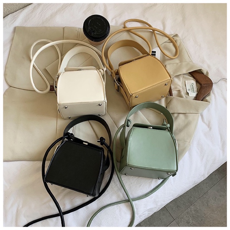 Túi xách nữ thời trang phong cách hiện đại 2021 cầm tay kèm dây đeo chéo - Namii Bags