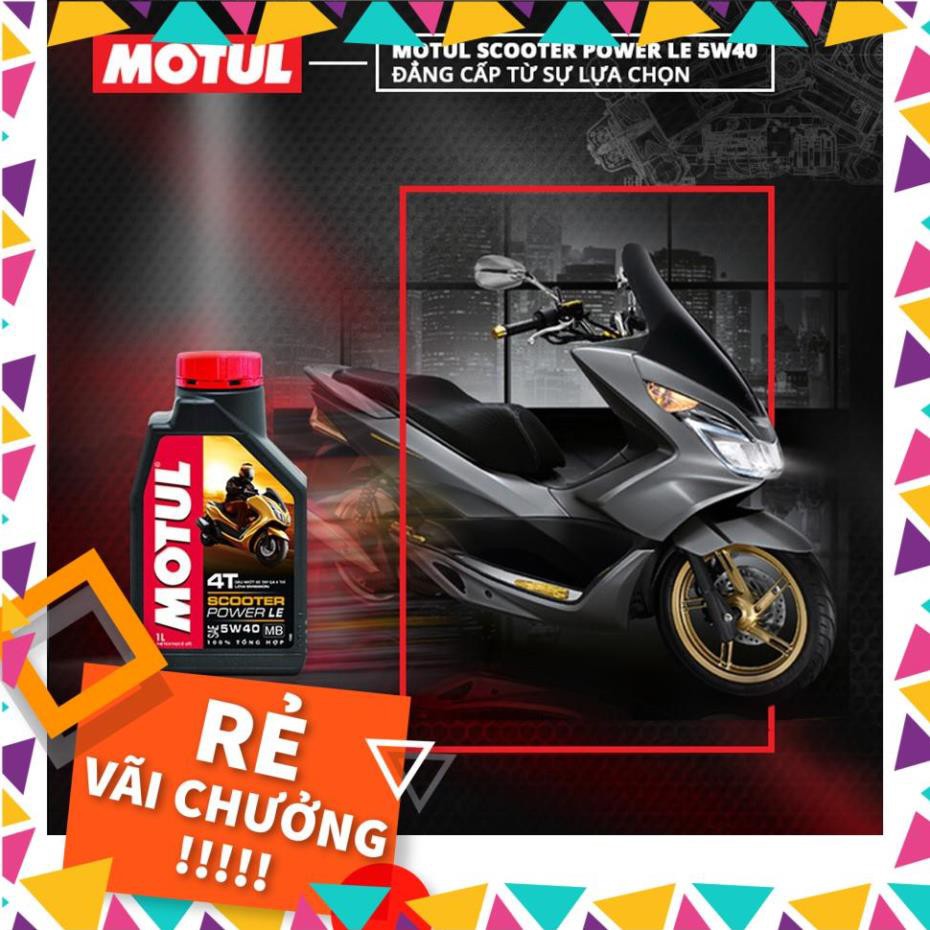 Siêu rẻ 1 chai Motul Scooter Power LE 5W40 0,8L + 1 tuyp lab