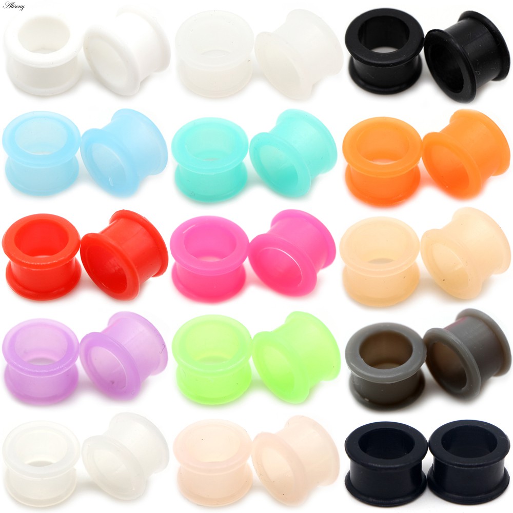 Alisouy Set 2 Khuyên Nong Tai Bằng Silicon Cá Tính