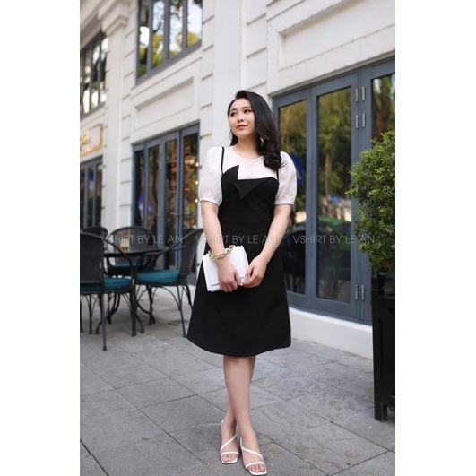 váy yếm cộc tay