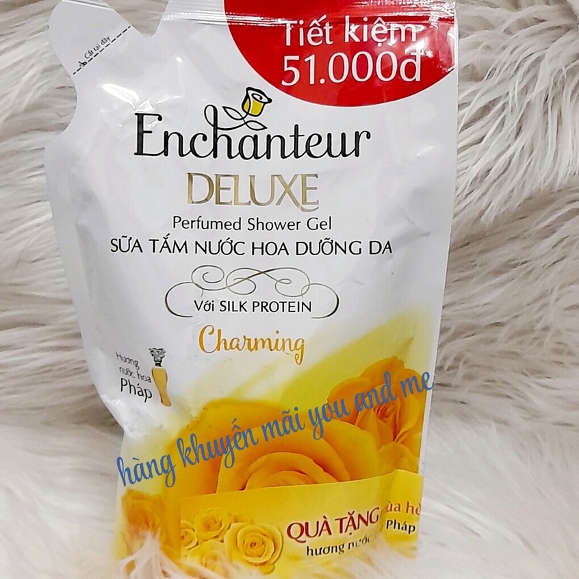 (450g) Sữa Tắm Hương Nước Hoa Enchanteur Charming