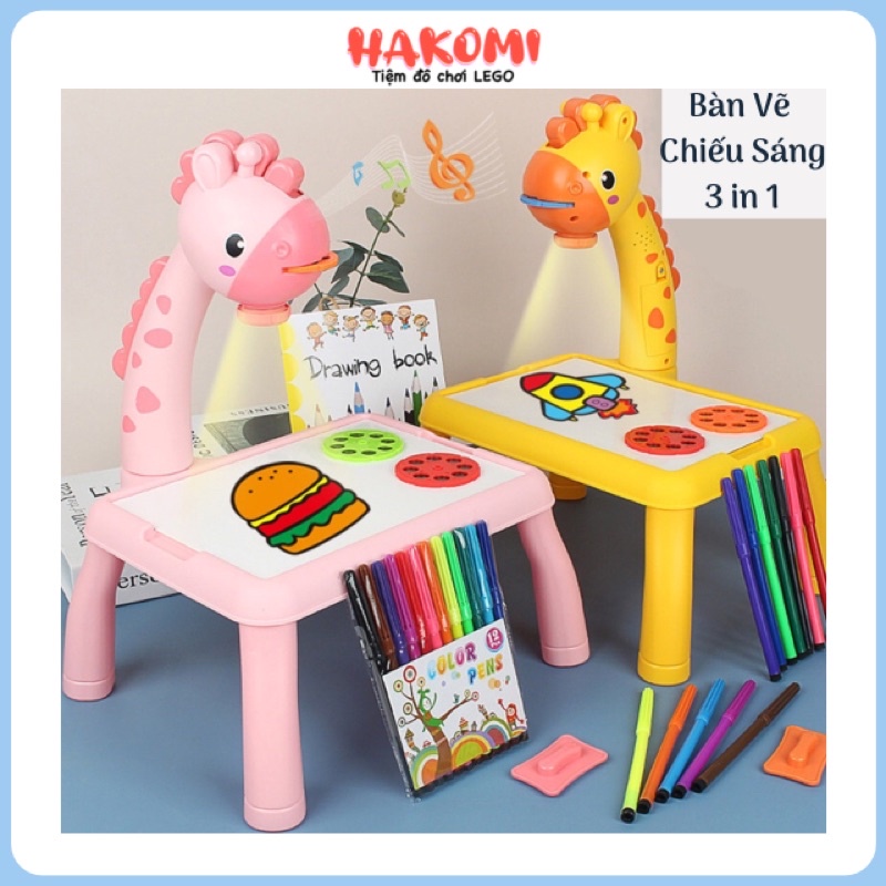 Bàn Vẽ Thông Minh Chiếu Sáng - Đèn Chiếu Tô Màu Cho Bé