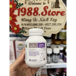 [ CHÍNH HÃNG 100% ] Tăng chiều cao Bio Island Lysine Step up ( LYSINE VIÊN) cho trẻ 6-24 tuổi 60 Viên