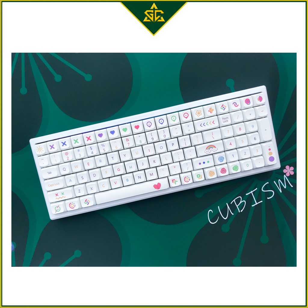 Keycap Cầu Vồng 140 nút bàn phím cơ THICK PBT XDA PROFILE