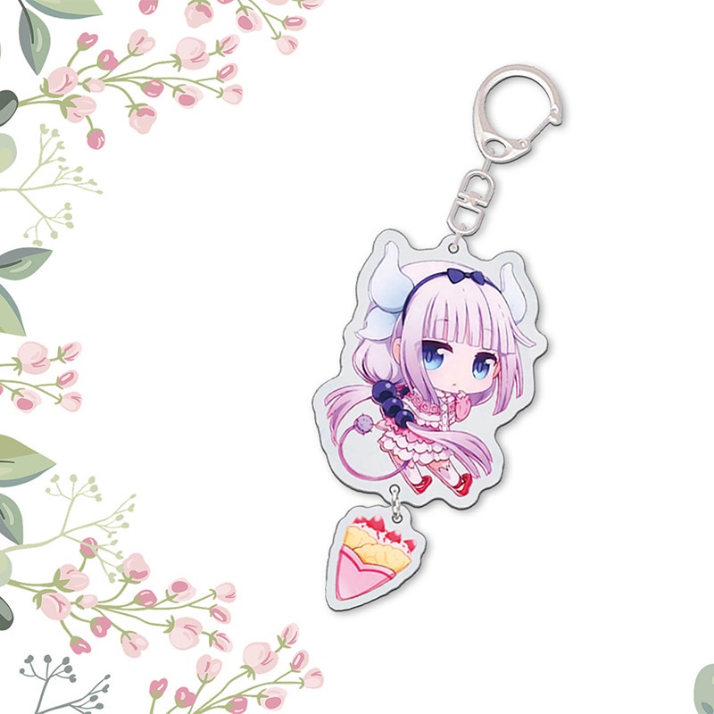 Móc khóa acrylic hình nhân vật Anime Kobayashi San Chi No Maid Dragon Maid Kobayashi 's Dragon Maid Kanna Kamui