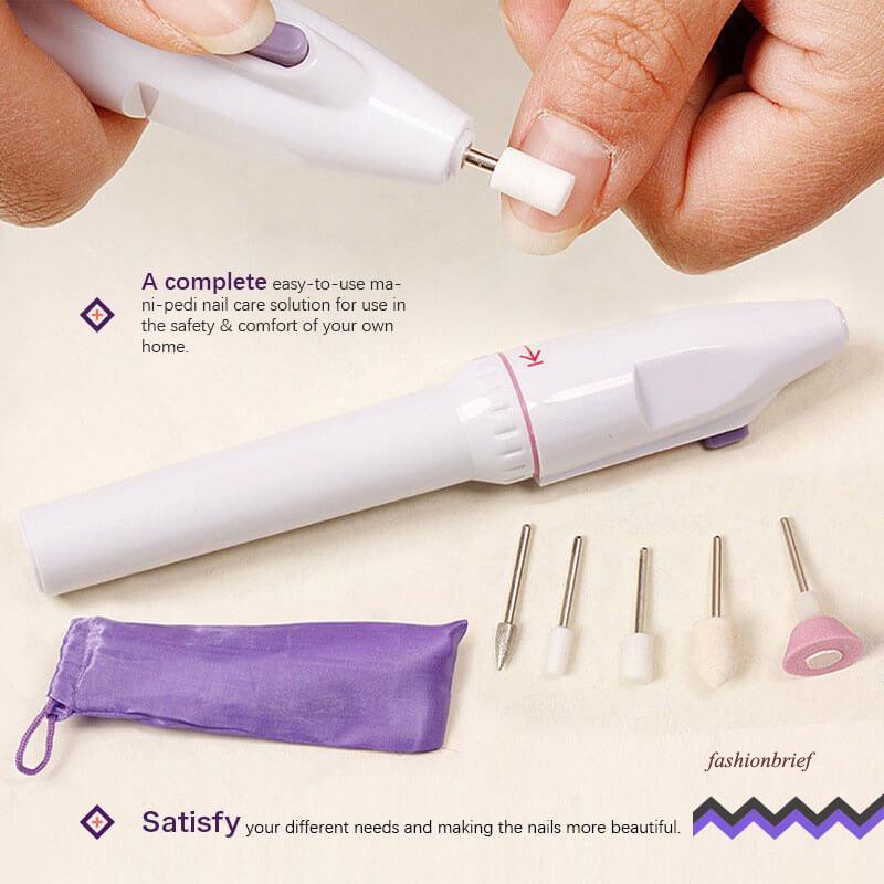 [Hàng mới về] Bộ Dụng Cụ Mài Móng Tay Mini Chạy Điện Dễ Sử Dụng