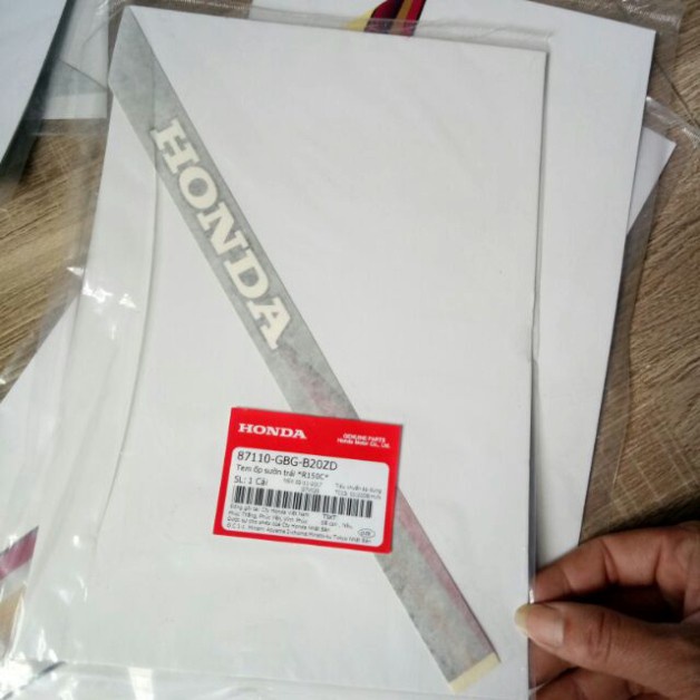 Tem Dream honda việt đời đầu chính hãng, Tem hàng đẹp lắp được cả dream thái và dream việt các đời