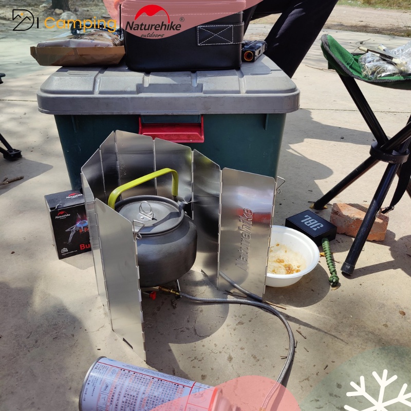 Tấm Chắn Gió 10 Mảnh Cho Bếp Gas Naturehike NH20CJ008