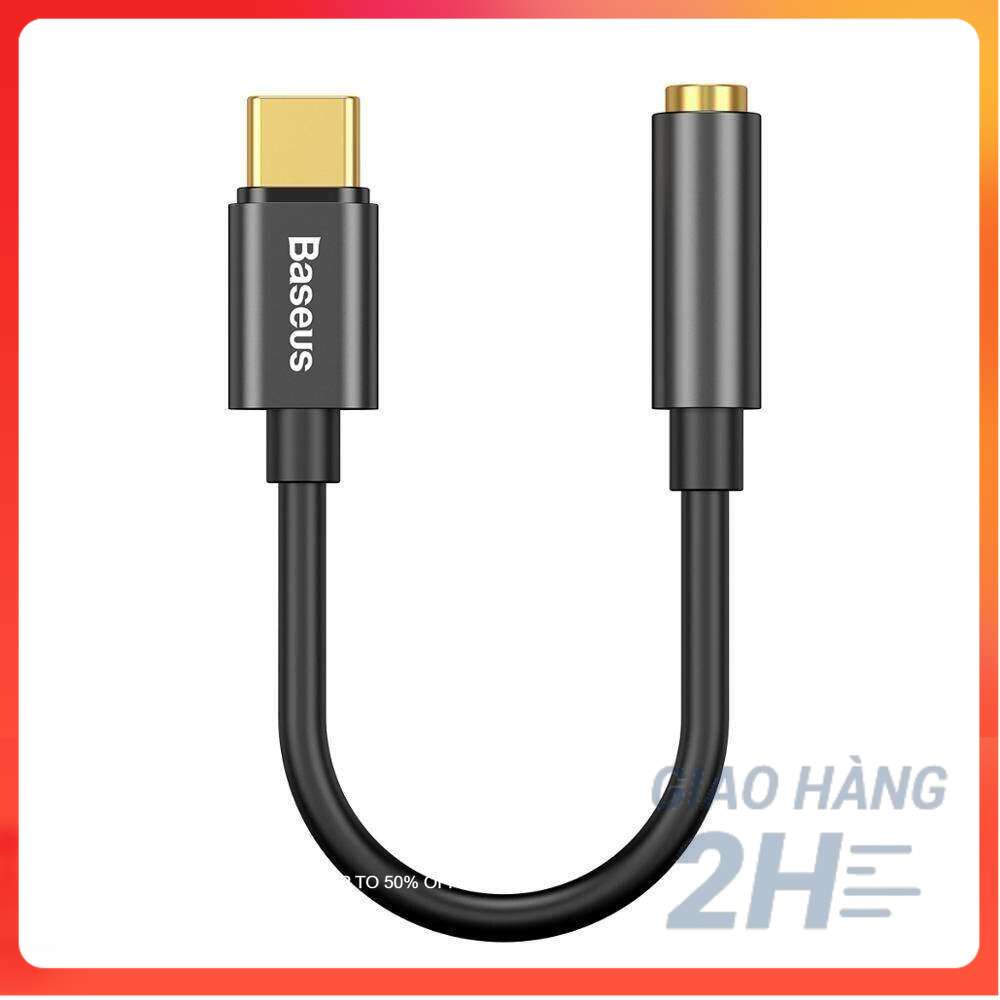 Baseus Bộ Chuyển Đổi Tai Nghe AUX Type C Sang 3.5Mm Cáp Âm Thanh Giắc Cắm Usb C Sang 3.5 Cho Samsung OPPO Vivo Huawei Xi