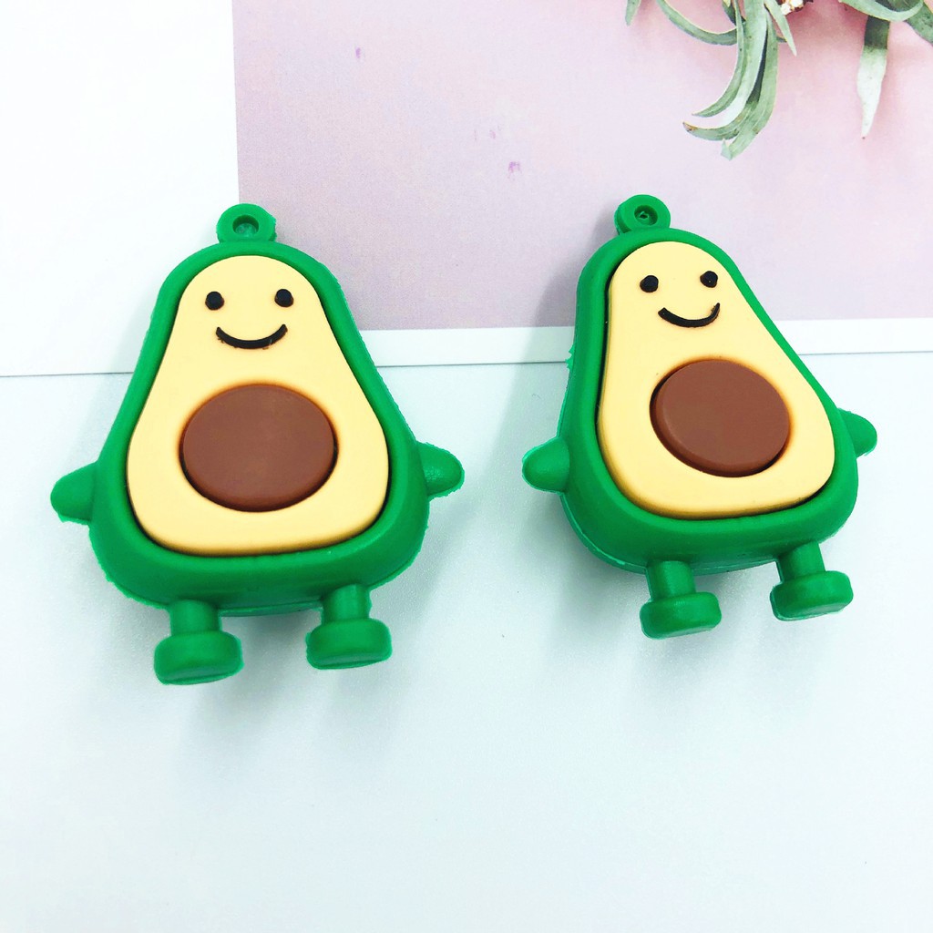 🌺Móc khóa trái bơ dễ thương🌺-Móc khóa hình bơ dễ thương, móc khóa bơ-Móc khóa quả bơ mẫu 2